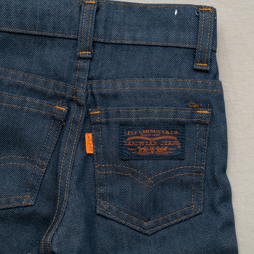 Vintage 70s 80s Levis Strauss Orange Tab Hardwear Jeans Denim Toddler 18x12 2T - Picture 9 of 10